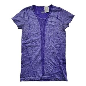 Nike Purple Heather Women S Dri-FIT Performance Athletic Running Tee